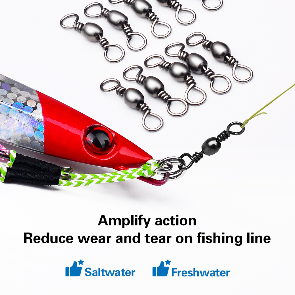 100Pcs Fishing Swivels Connect – Monofilament Line recenzja i cena