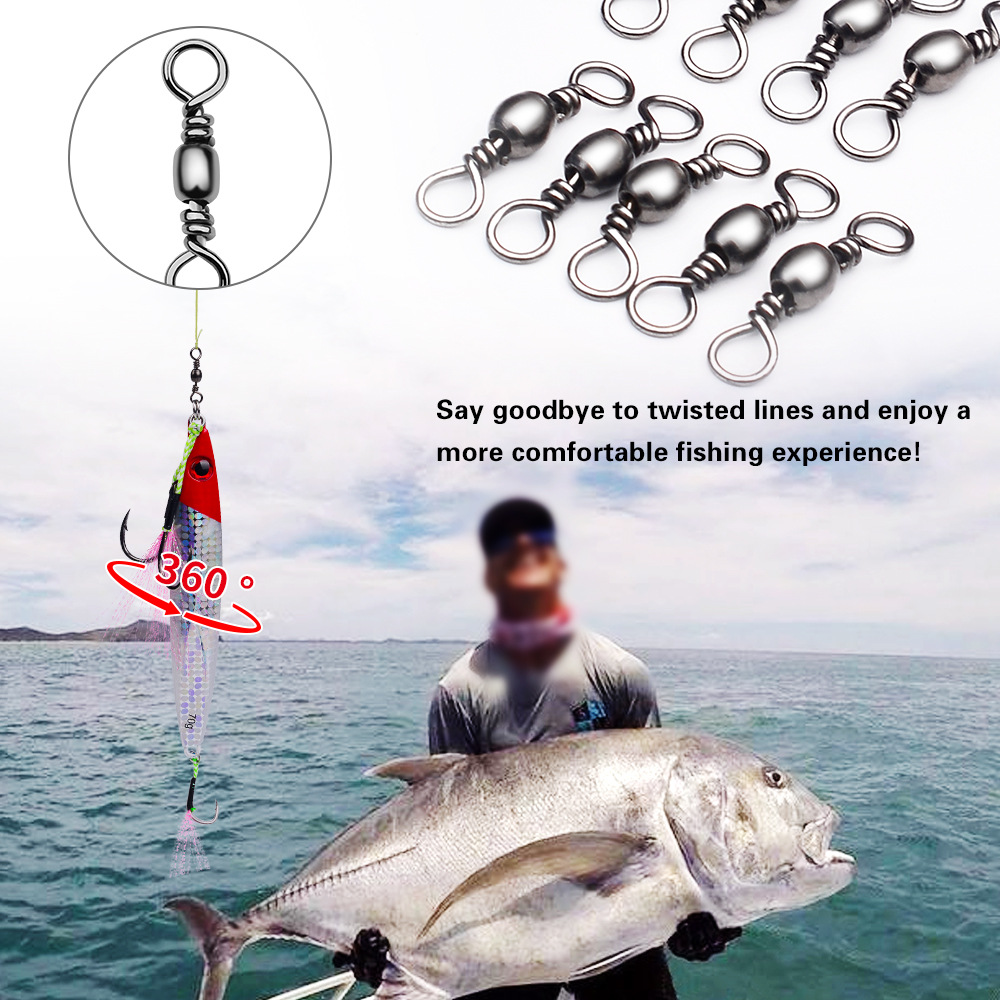 100Pcs Fishing Swivels Connect – Monofilament Line recenzja i cena