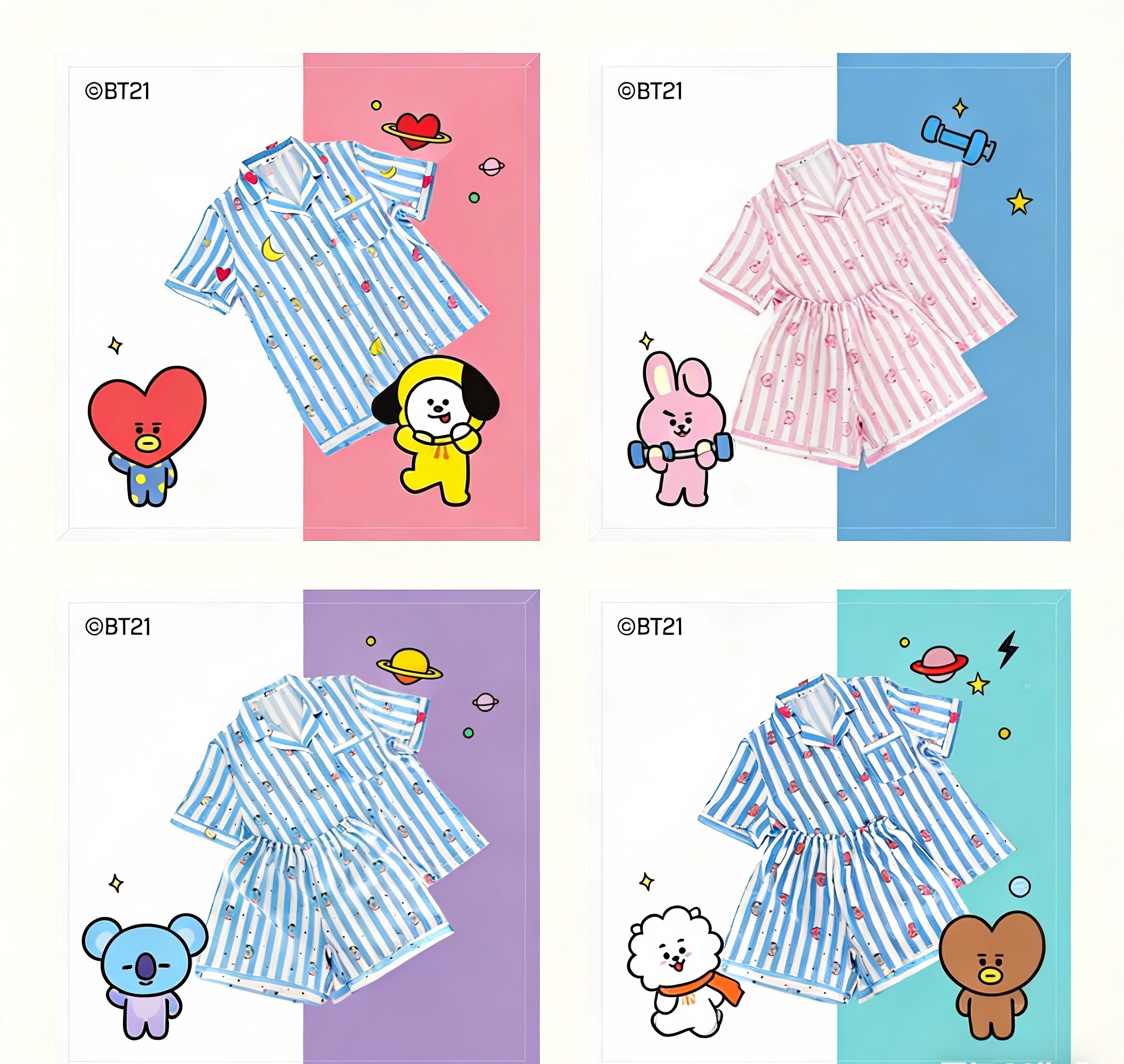 BT21 Unisex Summer Set Short S – Tippet Line recenzja i cena