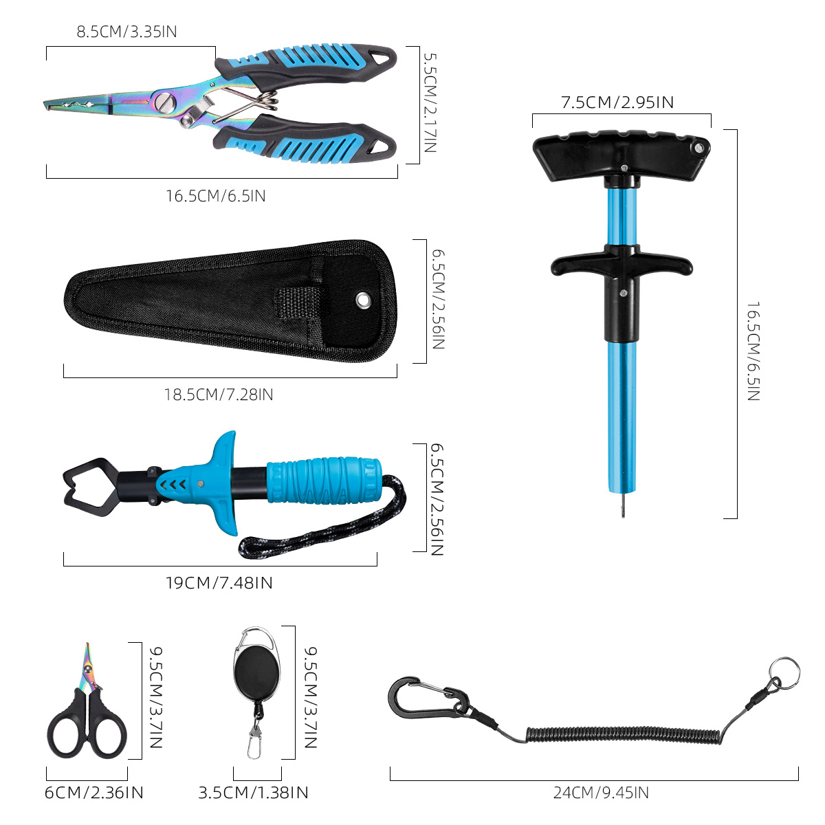 7-piece fishing tool set, prof – Saltwater Line recenzja i cena