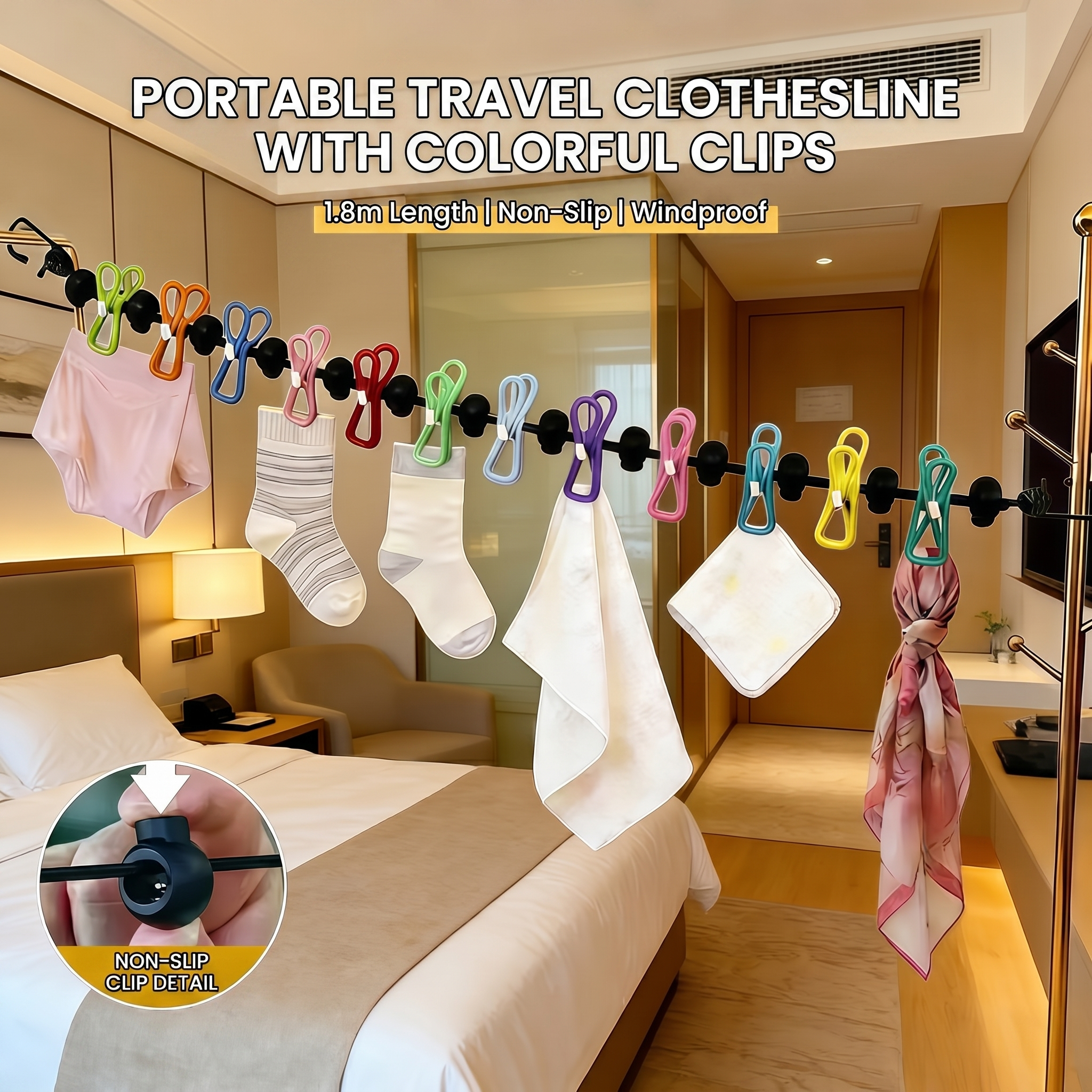 Travel Clothesline Clothes Lin – Tippet Line recenzja i cena