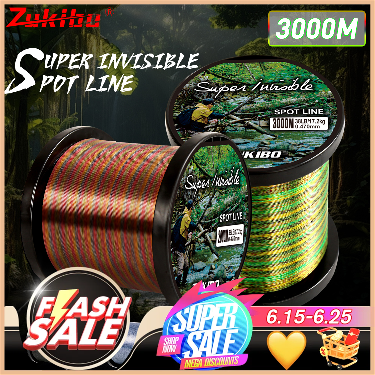 ZUKIBO 2000m 1000m 500m Invisi – Copolymer Line recenzja i cena