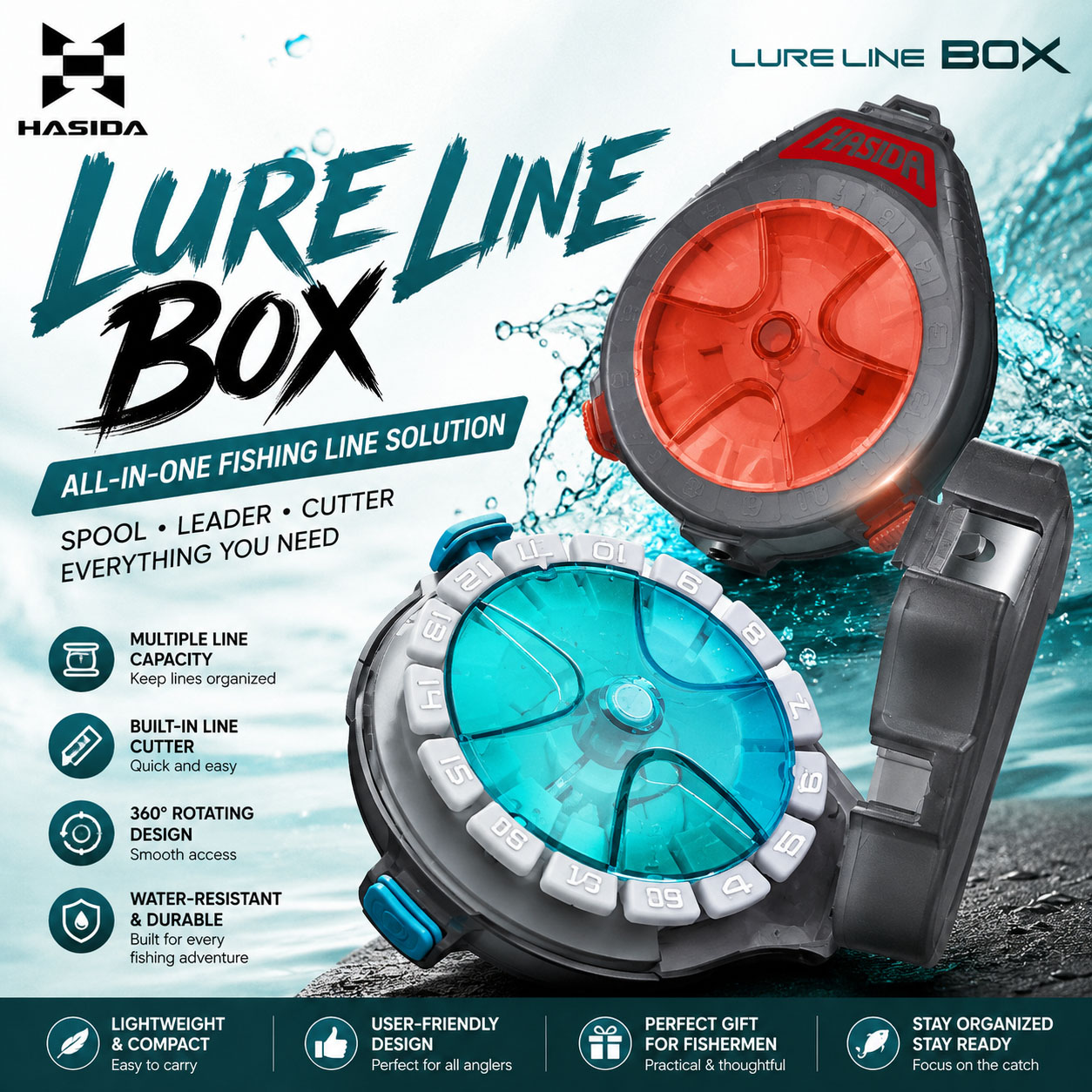 HASIDA Sub Line Box Fishing Ta – Fishing Line Dispenser recenzja i cena