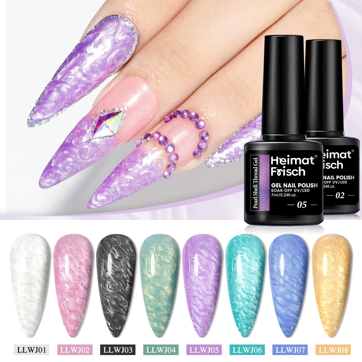 1 piece of shell line gel nail – Copolymer Line recenzja i cena