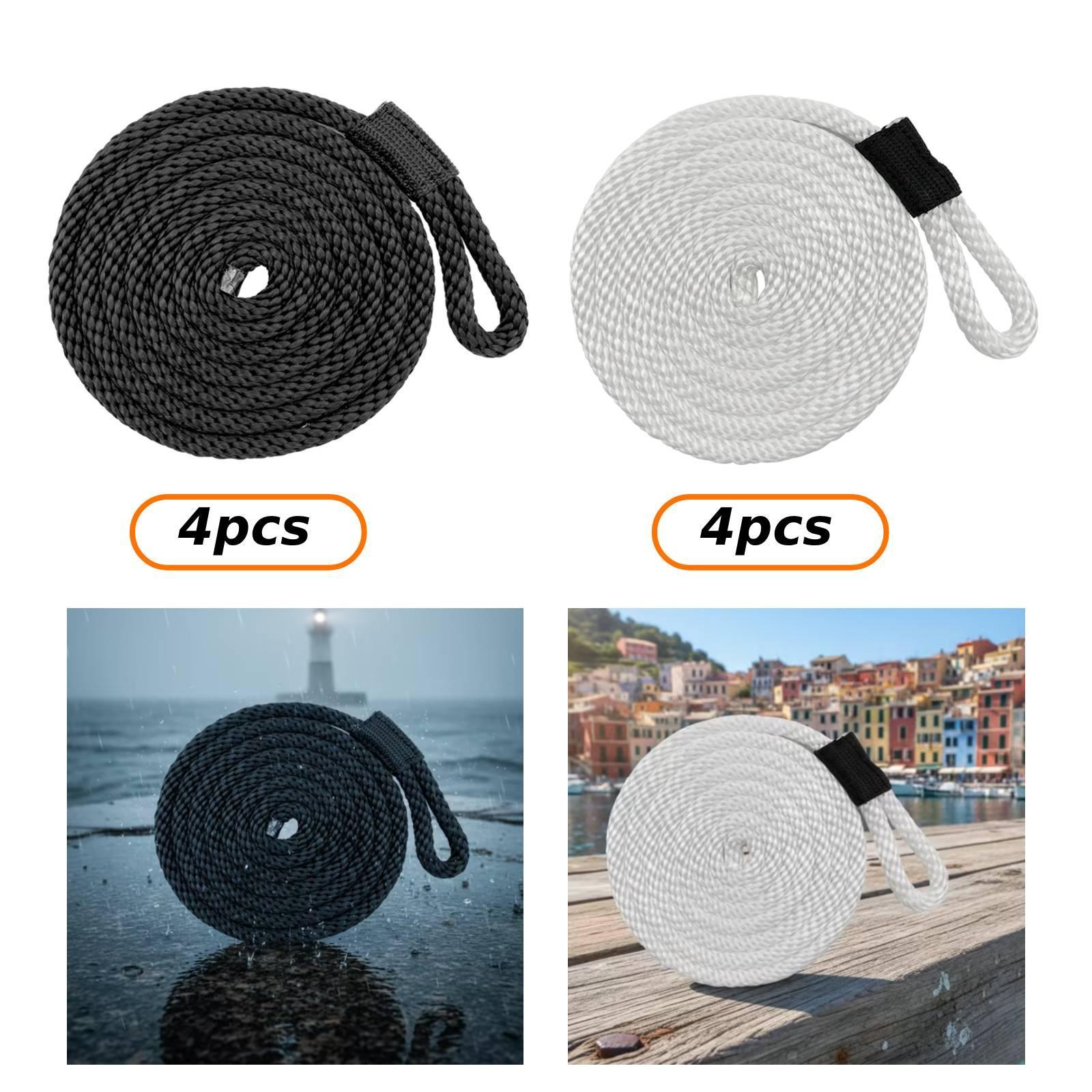 4 Pieces Docklines Mooring Rop – Braided Line recenzja i cena